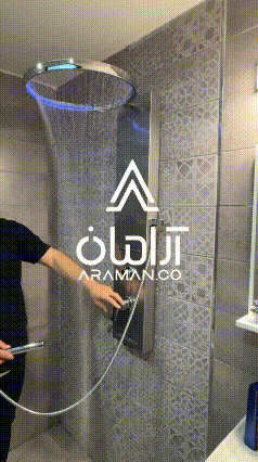 پنل دوش حمام آرامان مدل هالو لایت