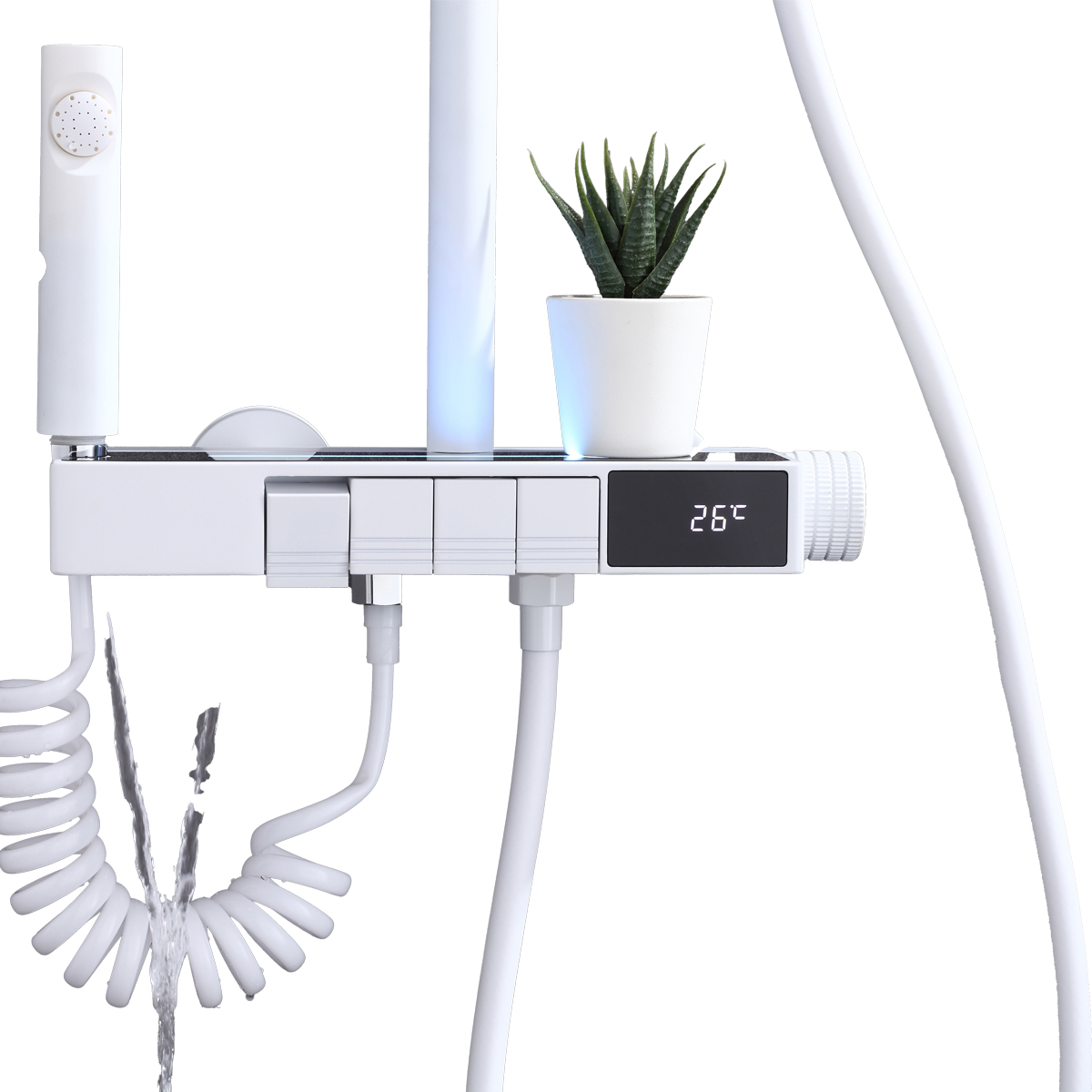 دوش پیانویی 4کلید حمام آرامان مدل C-110W